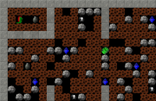 Rockbasher - Green And Blue - online retro game